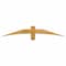 Ekena Millwork Bellingham Rough Sawn Timber Gable Bracket, Western Red Cedar, 60"W x 10"H x 2"D x 4"F, 4/12 Pitch GBW060X10X0204BEL00RWR - alternate 1